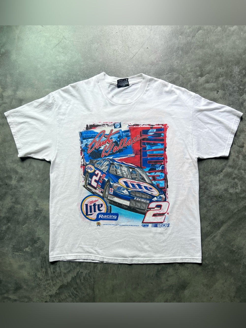 Vintage 2001 NASCAR (factory test print) Rusty Wallace, Ricky Rudd, Tony Stewart